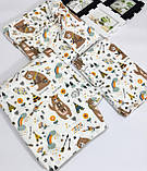 Теплий комплект постільної білизни в дитяче ліжечко з байки/фланелі, фото 10