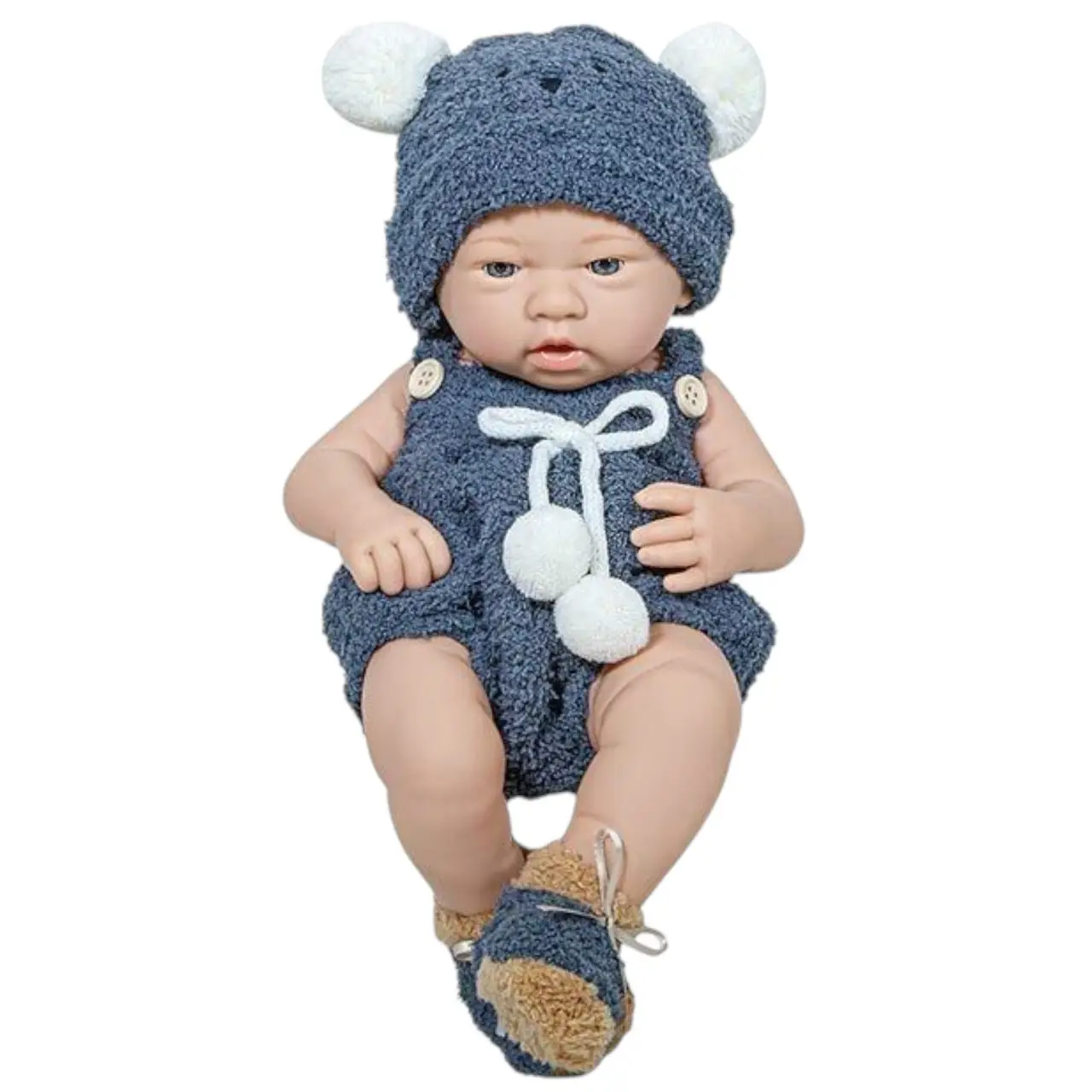 Пупс м’якотілий з одягом, лялька борн 34 см, 8804-1, фото 1