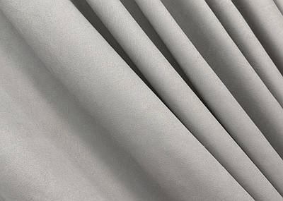 Шторна тканина мікровелюр Petek. Колір світло-сірий. Код 1832ш