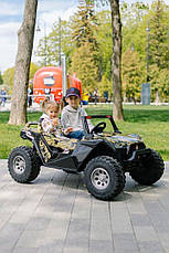 Дитячий електромобіль джип двомісний Bambi M 4170EBLRS-18 (MP3, SD карта, USB, мотори 24V4x76W, акум.2x12V7AH), фото 5