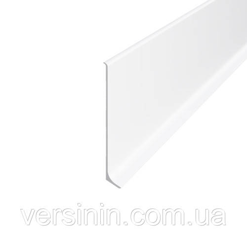 Плінтус Алюмінієвий 40мм накладний колір Білий, фото 1