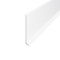 Плінтус Алюмінієвий 40мм накладний колір Білий