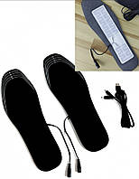 Теплі устілки для взуття з підігрівом (ЮСБ) гріючі стельки від павер банка