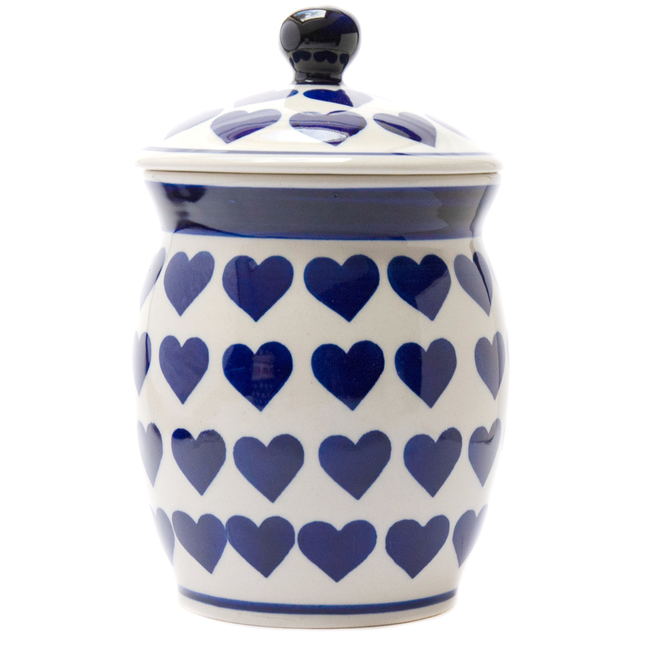 Банка керамічна з кришкою 1 л Серцеве захоплення