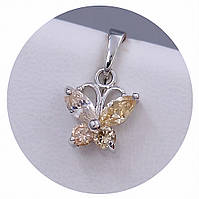 Кулон XР. Родій. Камені: циркон. Довжина: 16 мм. Ширина: 10 мм.