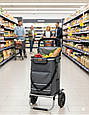 Кравчучка з сумкою,Великий Візок для покупок Malatec об*ємом 40л 23187, фото 3