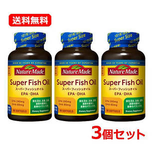 Otsuka Pharm Super Fish Oil, DHA+EPA, Омега-3, риб'ячий жир, 90 капсул х 3 упаковки