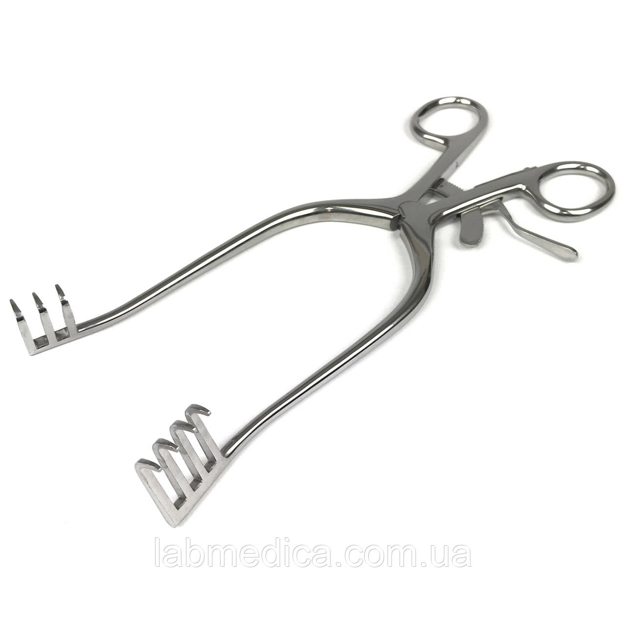 Ронорозширювач із кремальєрою середній Weitlaner-Loktite. Довжина 22 см, 4 і 3 зуби SURGIWELOMED, фото 1