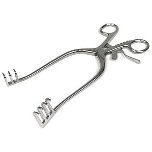 Ронорозширювач із кремальєрою середній Weitlaner-Loktite. Довжина 22 см, 4 і 3 зуби SURGIWELOMED