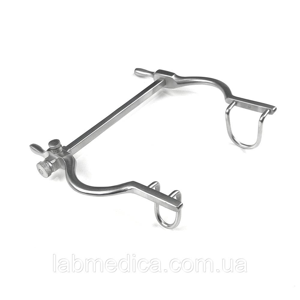 Ронорозширювач двостулковий рейковий за Gosset No1 черевний SURGIWELOMED, фото 1