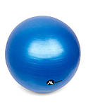 Фітбол (гімнастичний м’яч) 65 см із насосом — для фітнесу, йоги та реабілітації MSport Синій, фото 6