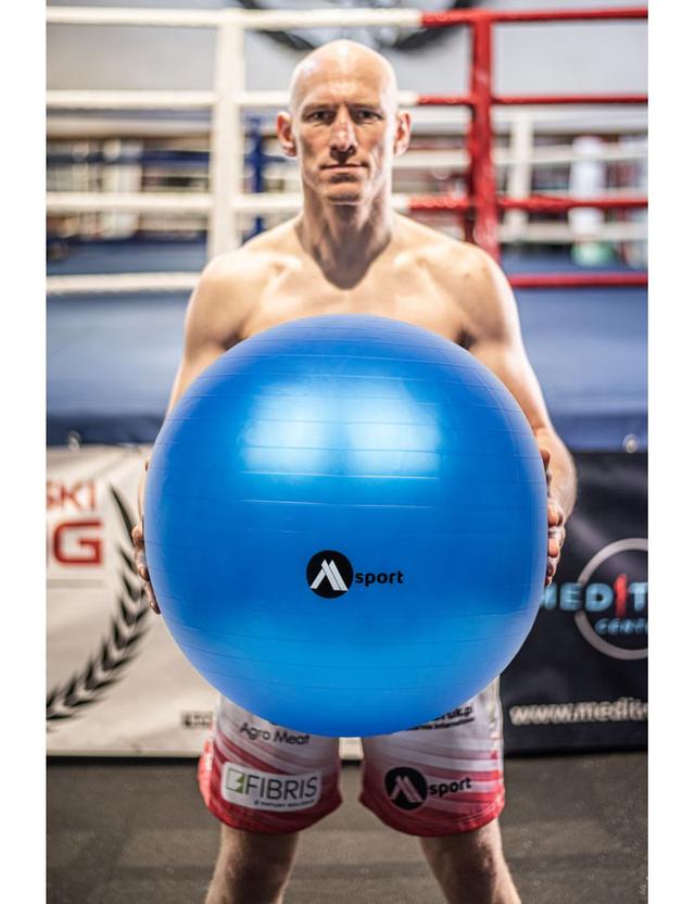 М’яч гімнастичний 65 см сірий