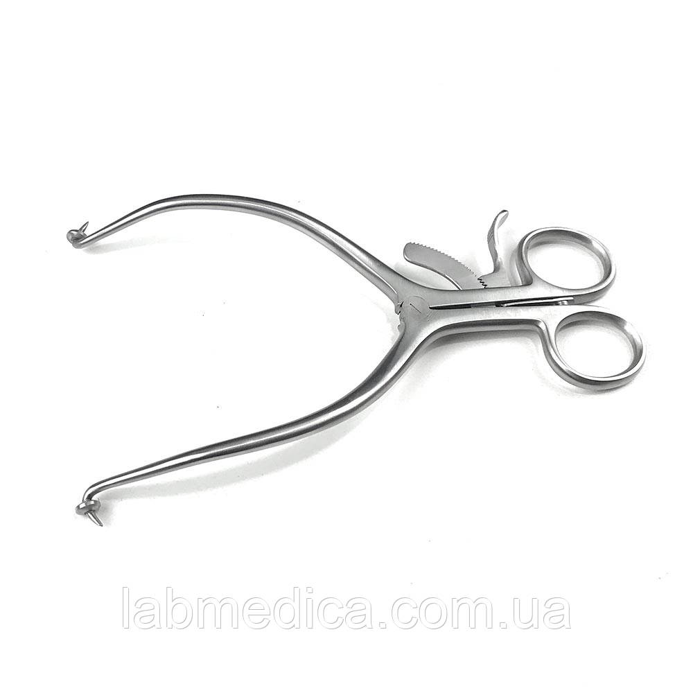 Ронорозширювач із кремальєрою Gelpi-Loktite 1х1 зубець з упором. Довжина 18 см SURGIWELOMED, фото 1