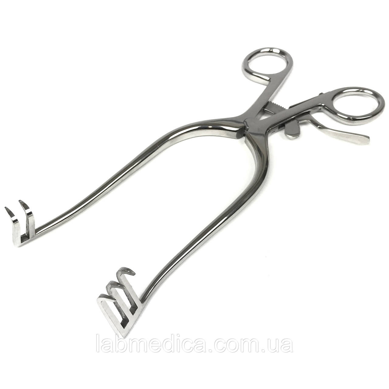 Ронорозширювач із кремальєрою малий Weitlaner-Loktite. Довжина 22 см, 3 і 2 зуби SURGIWELOMED, фото 1