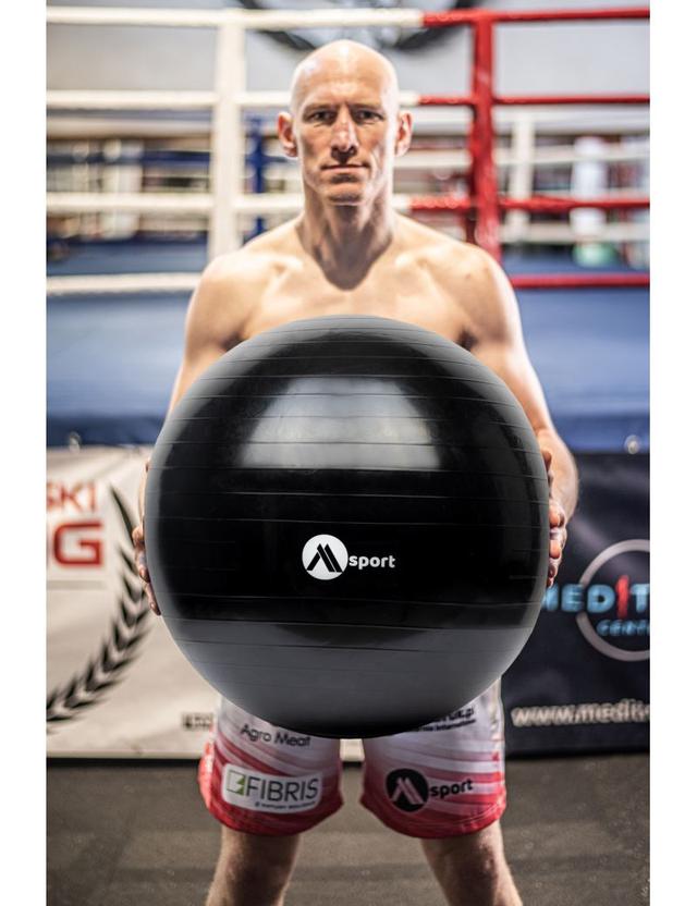 Гімнастичний м’яч 65 см чорний