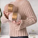 Gazzal ALPACA AIR (Газзал Альпака Ейр) № 90 бузок (Напіввовняна пряжа, нитки для в'язання), фото 3