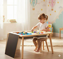 Дерев'яний розвиваючий столик для дітей, сенсорний стіл KRUZZEL 26366