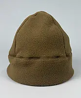 Шапка тактична  фліс без відвороту Койот