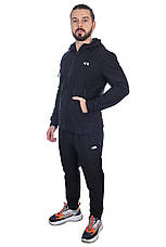 Костюм спортивний чоловічий утеплений The North Face чорний, фото 3