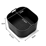 Силіконова форма для аерогрилю мультипечі Philips HD9252 HD9200 HD9255 16 см сіра, фото 4