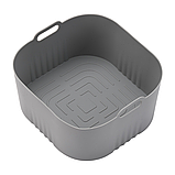 Силіконова форма для аерогрилю мультипечі Philips HD9252 HD9200 HD9255 16 см сіра, фото 3