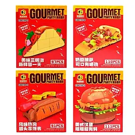 Конструктор Фастфуд CD 8199, 4 види