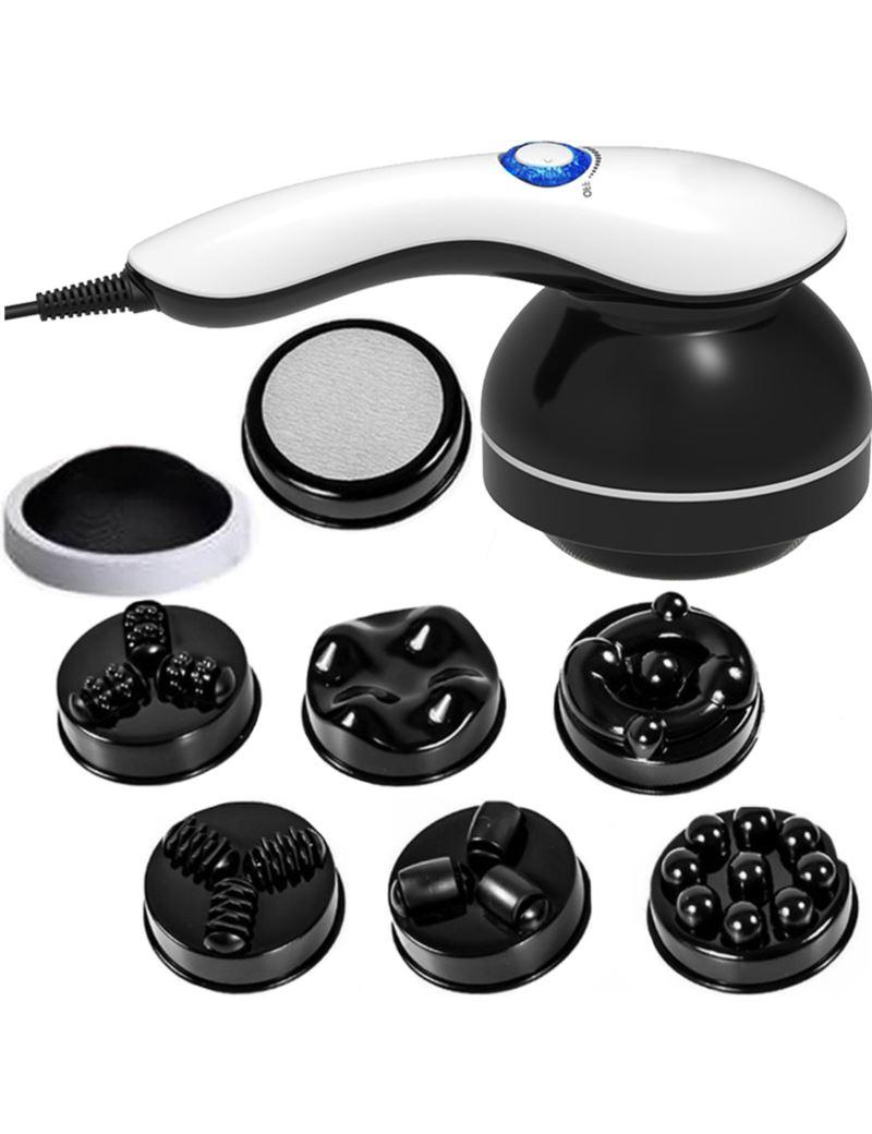 Вібромасажер ручний для тіла 4в1 із функцією інфрачервоного нагріву — антицелюлітний та релаксуючий Sternhoff, фото 1