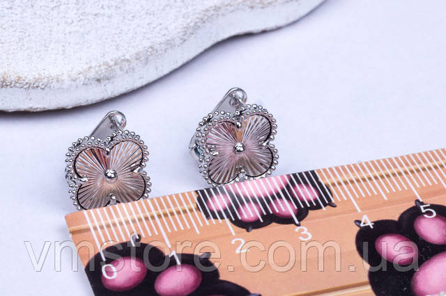 Сережки конюшини Ван Кліф Van Cleef срібло