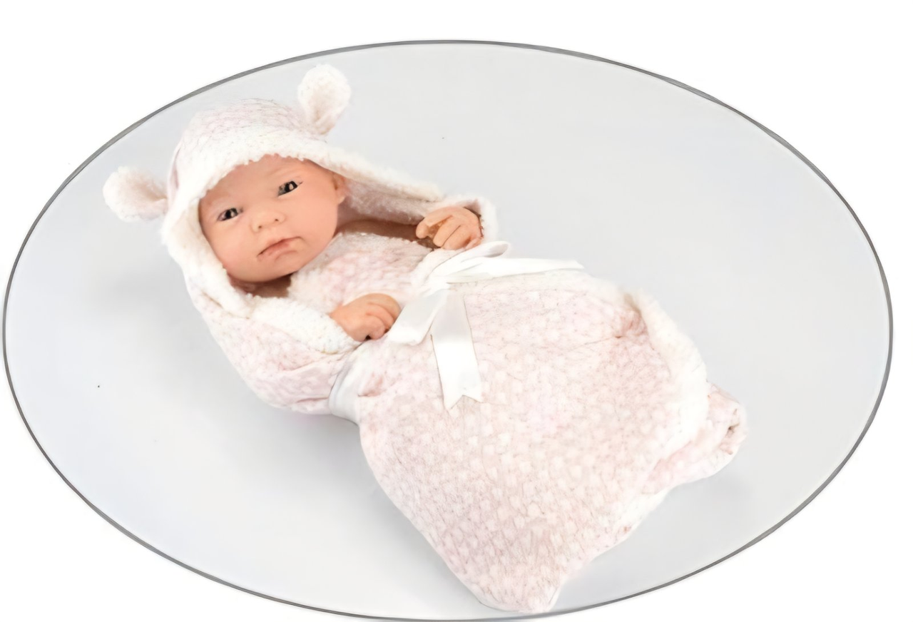 Пупс м’якотілий з одягом, лялька борн 40 см, 209-4, фото 1