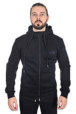 Костюм спортивний чоловічий утеплений The North Face чорний, фото 2