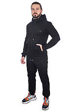 Костюм спортивний чоловічий утеплений The North Face чорний, фото 3