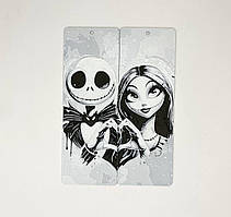 Набір пластикових 3D закладок для книг Finding Джек і Саллі об'ємне зображення Чорний білий 14 × 4.5 см