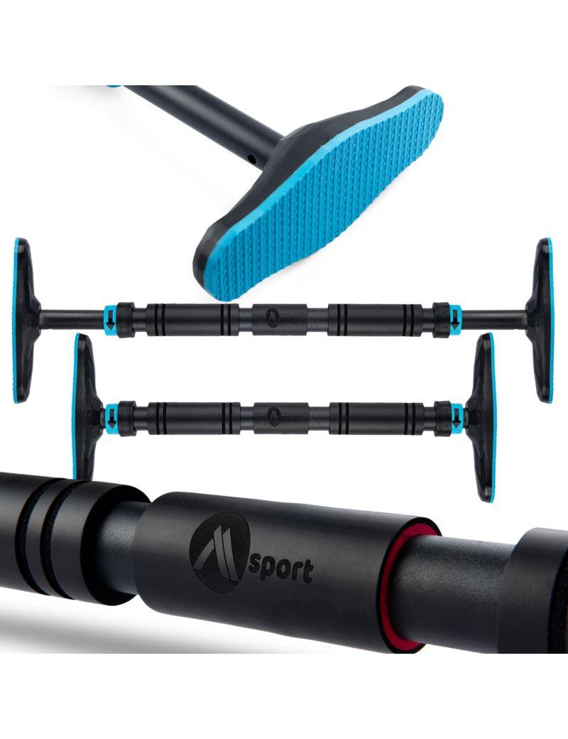 Турнік розпірний без свердління 63–100 см — регульований для дверей, до 120 кг MSport, фото 1