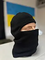 Балаклава в’язка  чорна зима