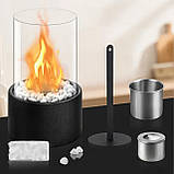 Біокамін настільний для дому та тераси — бездимний, екологічний, декоративний 28×16×10 см, фото 2