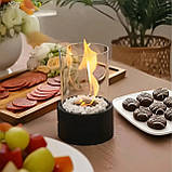 Біокамін настільний для дому та тераси — бездимний, екологічний, декоративний 28×16×10 см, фото 7