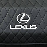 Преміум органайзер у багажник із вишивкою Lexus, на магніті, чорний, 70 см, фото 3