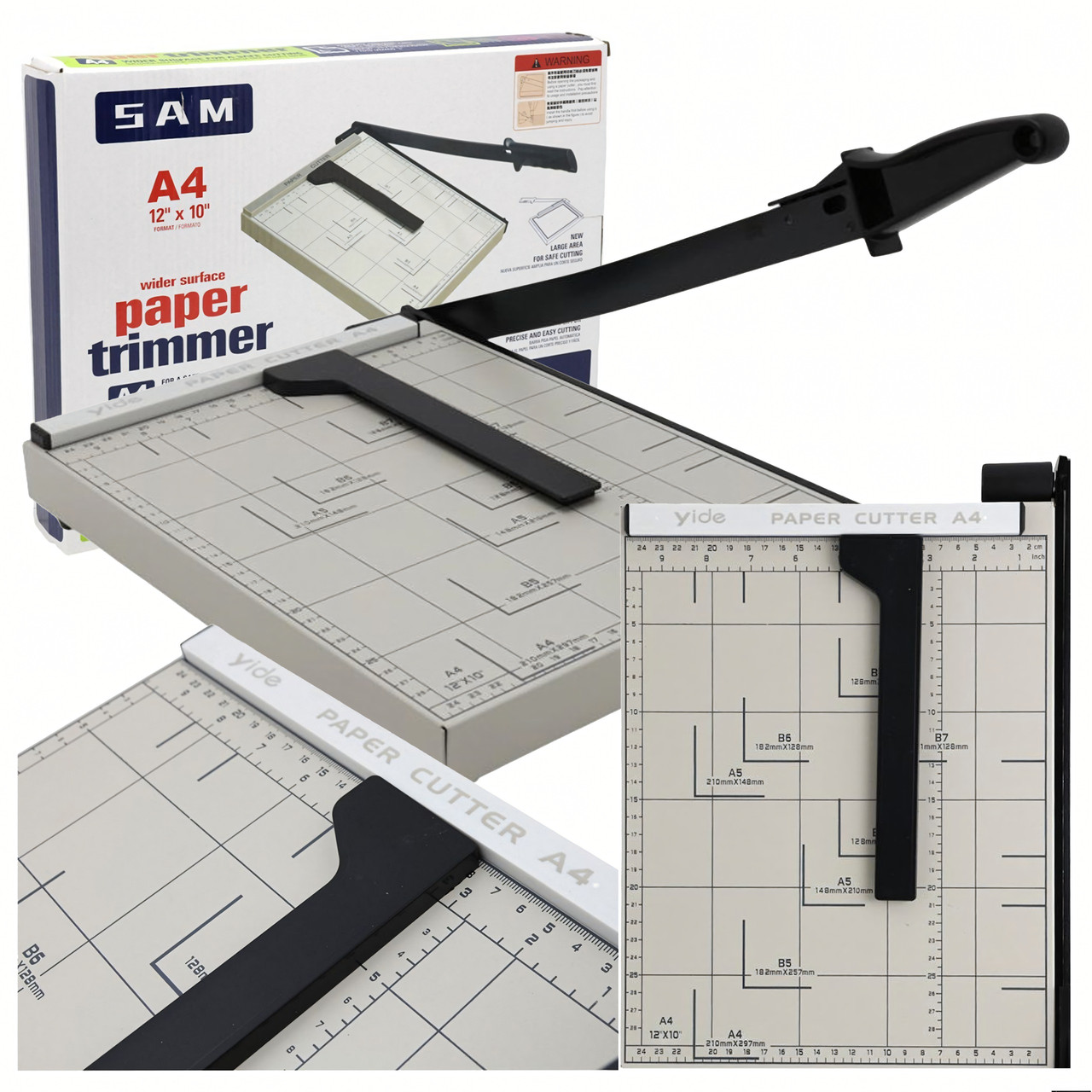 Металева гільйотина для різання паперу A4–B7 — Різак шабельний для паперу, фото 1