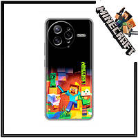 Чохол з героями Майнкрафт для Xiaomi POCO F7 Ultra / Чехол с принтом на POCO F7 Ultra