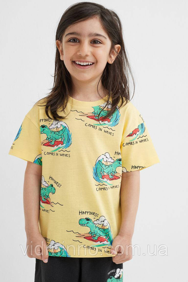Футболка H&M на хлопчика, динозаври, р.134-140, фото 1