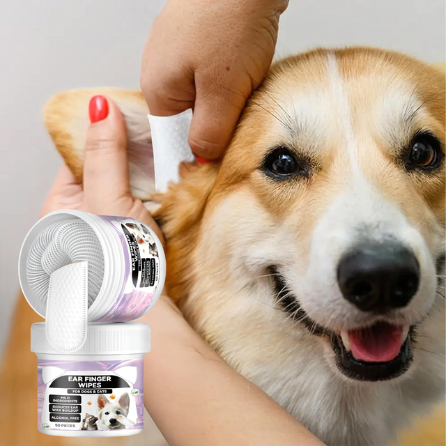 Серветки для чищення вух собак і котів 50 шт