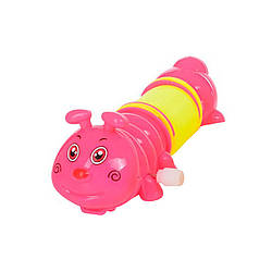 Дитяча заводна іграшка "Гусениця" LY2018C(Pink) з пружинкою