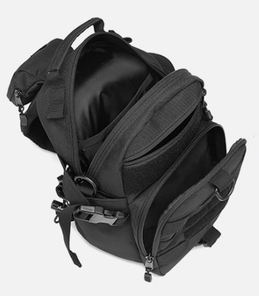 Тактичний рюкзак-сумка через плече Camo Darck