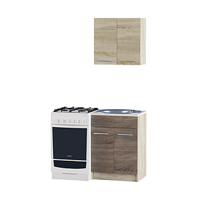 Кухня 0,6м ЕКО 600 під мийку зі стільницею Сонома/Трюфель, фото 1