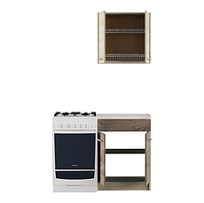 Кухня 0,6м ЕКО 600 під мийку зі стільницею Сонома/Трюфель, фото 3