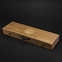 Шашличний набір, набір шампурів, подарунок чоловікові, подарунок чоловікові "Grills G10H горіх", фото 2