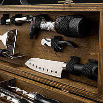 Шашличний набір і гриль барбекю, набір шампурів і для гриля BBQ, "Grills G12H горіх", фото 5