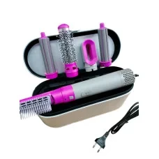 Потужний фен HAIR BRUSH для волосся 1000 Вт 5 в 1 в подарунковому білому кейсі, фото 1