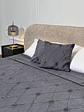 Покривало "Ромби", графітовий колір (Розміри і кольори в асортименті), фото 6