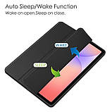 Чохол Clear Acrylic Samsung Galaxy Tab S10 FE, S10 Lite, S9, S9 FE з місцем для стілусу Чорний, фото 3